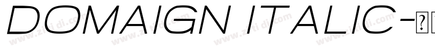 Domaign Italic字体转换
